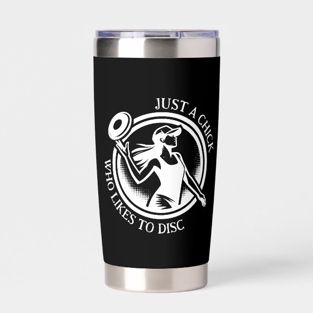 Personalized female Disc Golf  Insulated Tumbler (Front)