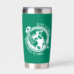 Personalized female Disc Golf Insulated Tumbler