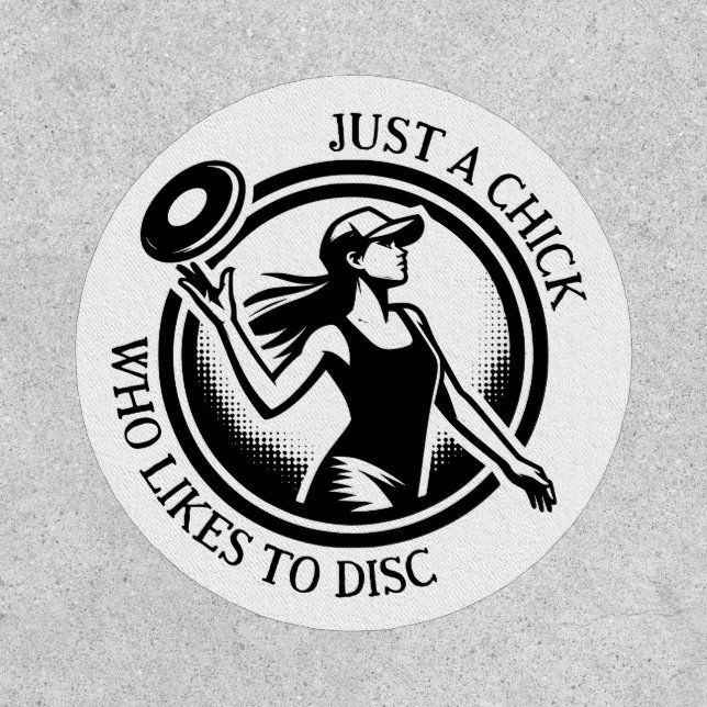 Personalized female Disc Golf  Patch (Front)