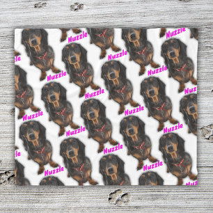Personalized Female Pet Name in Pink Dog Fleece Blanket
