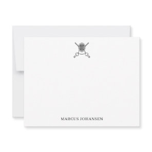 Personalized Fencing Stationery Fencing Note Card