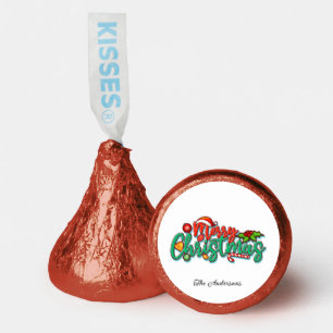 Personalized Festive Christmas Hershey®'s Kisses®