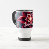 Personalized Festive Floral Poinsettia Galaxy