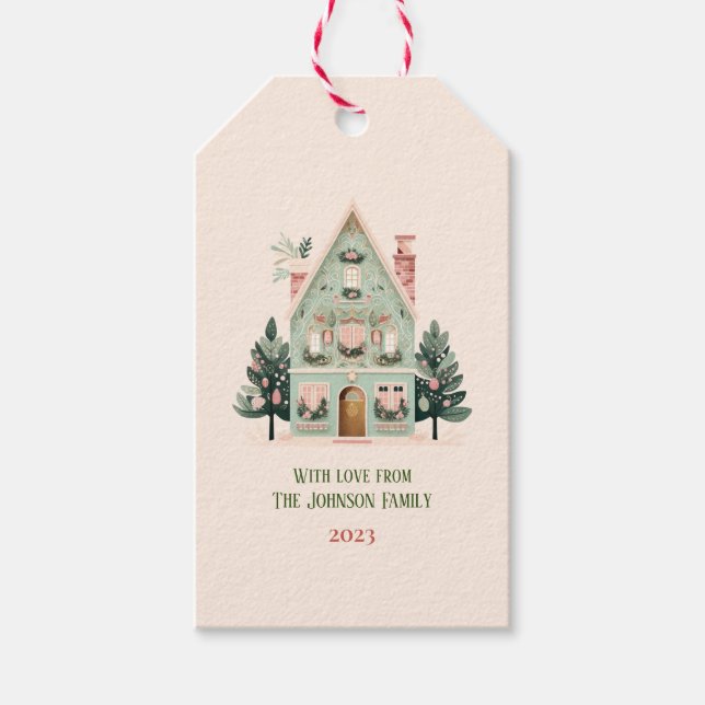 Personalized Festive Gift Tag (Front)