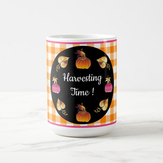 Personalized Festive Harvesting Time  Coffee Mug (Center)