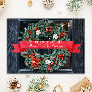 Personalized Festive Home for the Holidays Realtor Thank You Card