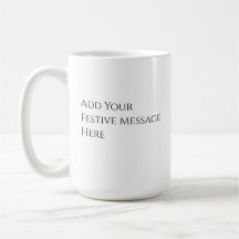 Personalized Festive Orange Floral Mug