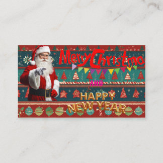 Personalized Festive Wishes Business Card
