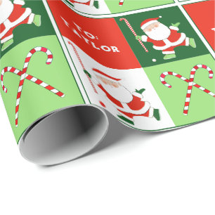 Personalized Field Hockey Holiday Gift Wrapping Paper