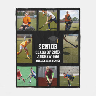 Personalized Field Hockey Senior Night Graduation  Fleece Blanket