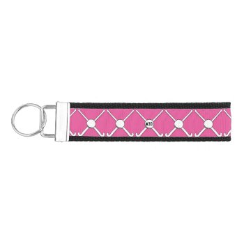 Personalized Field Hockey Team Name Jersey Number Wrist Keychain by colorfulgalshop at Zazzle