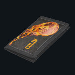 Personalized Fiery Basketball Trifold Wallet<br><div class="desc">This flaming basketball is great for any hot shot baller! Yes, I learned that term from listening to a bunch of boys talk about there three-pointers and free throws. Whether it on the court or off, your ready to look like a player while you go shoot some hoops. And, personalize...</div>