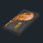 Personalized Fiery Basketball Trifold Wallet<br><div class="desc">This flaming basketball is great for any hot shot baller! Yes, I learned that term from listening to a bunch of boys talk about there three-pointers and free throws. Whether it on the court or off, your ready to look like a player while you go shoot some hoops. And, personalize...</div>