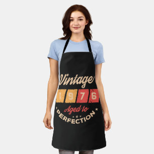 Personalized fifty vintage 50th birthday party apron
