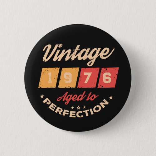 Personalized fifty vintage 50th birthday party button