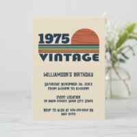 Personalized fifty vintage 50th birthday party