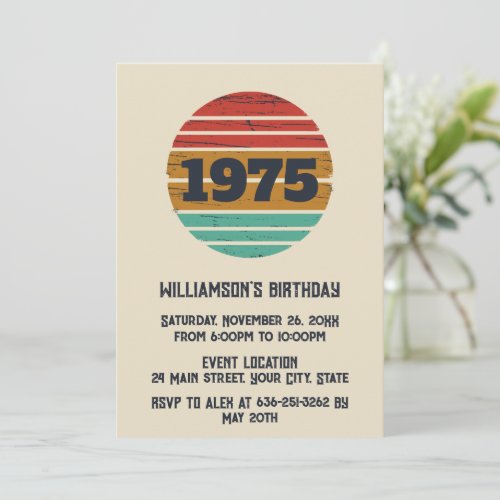 Personalized fifty vintage 50th birthday party
