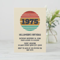 Personalized fifty vintage 50th birthday party