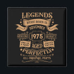 Personalized fifty vintage 50th birthday party magnet<br><div class="desc">Make your birthday special with this unique design. Add a touch of sophisticated elegance to your birthday celebration with our exquisite, one-of-a-kind designs. These graphics bring sophistication and originality to any product, creating a memorable and stylish gift. They are perfect for those who appreciate a touch of timeless glamour on...</div>
