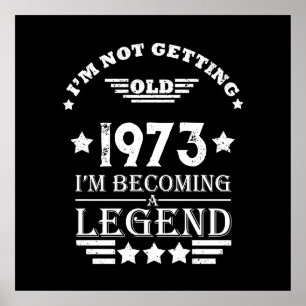 Personalized fifty vintage 50th birthday party poster