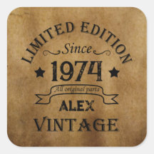 Personalized fifty vintage 50th birthday party