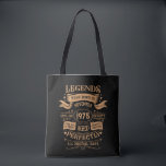 Personalized fifty vintage 50th birthday party tote bag<br><div class="desc">Make your birthday special with this unique design. Add a touch of sophisticated elegance to your birthday celebration with our exquisite, one-of-a-kind designs. These graphics bring sophistication and originality to any product, creating a memorable and stylish gift. They are perfect for those who appreciate a touch of timeless glamour on...</div>