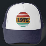 Personalized fifty vintage 50th birthday party trucker hat<br><div class="desc">Add some originality to your wardrobe with this vintage birthday graphic design featuring awesome typography font lettering. It makes a great gift for men,  women,  husbands,  wives,  girlfriends,  and boyfriends who will love this unique artwork. Perfect for your fun and memorable birthday celebration.</div>