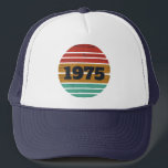 Personalized fifty vintage 50th birthday party trucker hat<br><div class="desc">Add some originality to your wardrobe with this vintage birthday graphic design featuring awesome typography font lettering. It makes a great gift for men,  women,  husbands,  wives,  girlfriends,  and boyfriends who will love this unique artwork. Perfect for your fun and memorable birthday celebration.</div>