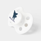 Personalized Fighter Jet Pacifier (Front Right)