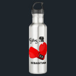 Personalized Fighting Fit | Boxing Gloves Water Stainless Steel Water Bottle<br><div class="desc">This fun water bottle, will make the perfect gift for christmas, birthday, fathers day, mothers day and many more special occassions. The bottle features a pair of boxing gloves with the text 'FIGHTING FIT' and is personalized with your name. Keep fit with this stylish and practical water bottle, whilst jogging,...</div>