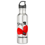 Personalized Fighting Fit | Boxing Gloves Water Stainless Steel Water Bottle Personalized Fighting Fit | Boxing Gloves Water Stainless Steel Water Bottle