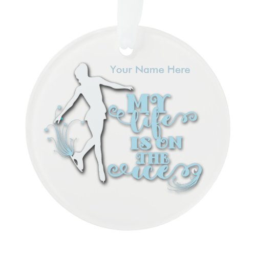 Personalized Figure Skater Ornament