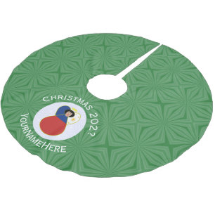 Personalized Filipino Angel Christmas Flag Brushed Polyester Tree Skirt