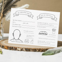 Personalized Fill-in-the-Blanks Father's Day Card