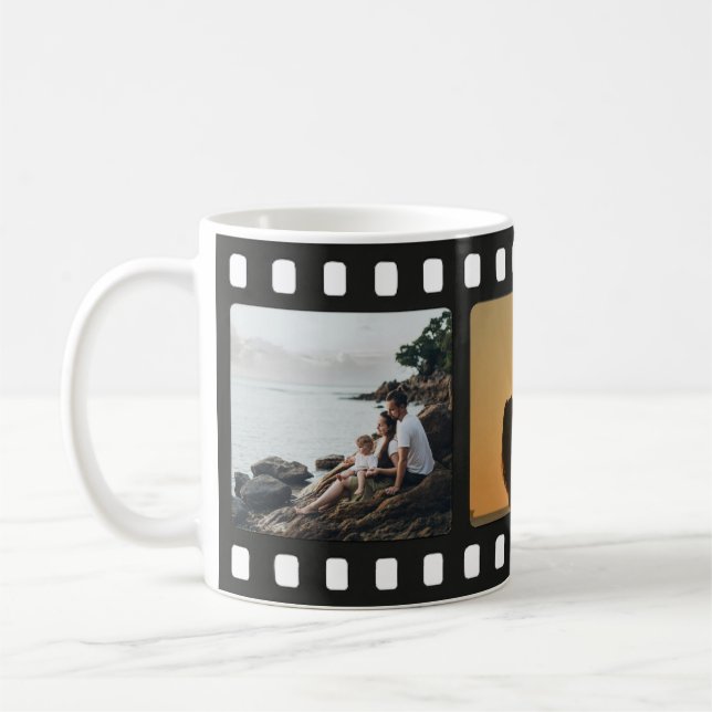 Personalized Film Roll Photo Memory Coffee Mug (Left)