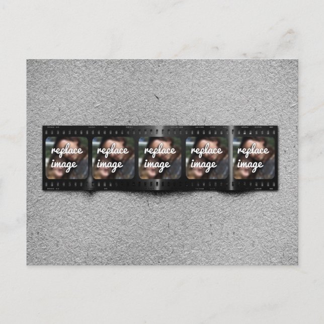 Personalized Filmstrip Photos Postcard (Front)