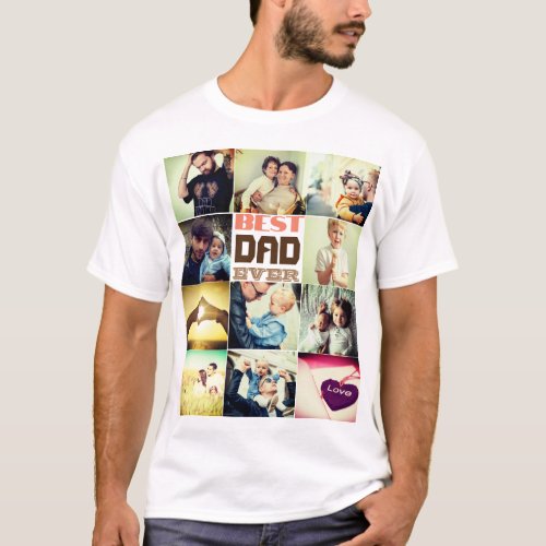 Personalized filtered photo custom text  T_Shirt