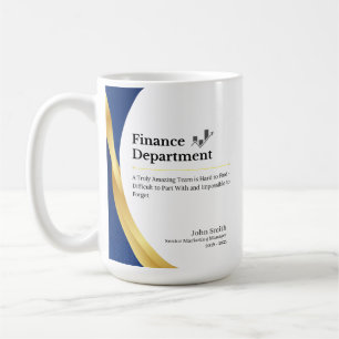 Personalized Finance Department Coffee Mug