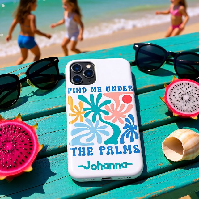 Personalized Find Me Under The Palms Tropical Case-Mate iPhone Case (Personalized Find Me Under The Palms Tropical Case-Mate iPhone Case)
