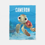Personalized Finding Nemo | Squirt Swimming Fleece Blanket at Zazzle