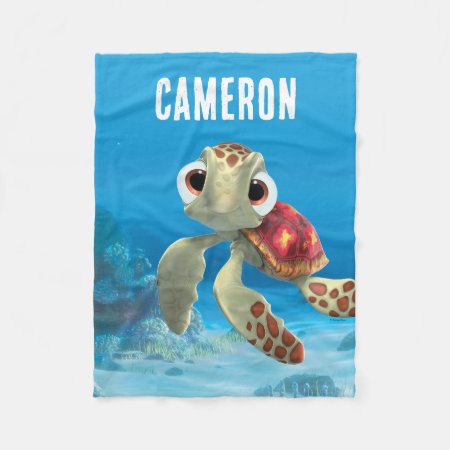 Personalized Finding Nemo | Squirt Swimming Fleece Blanket