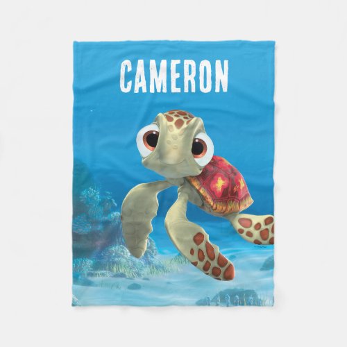Personalized Finding Nemo  Squirt Swimming Fleece Blanket