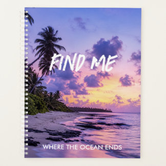 Personalized FindMe Tropical Island Paradise Beach Planner