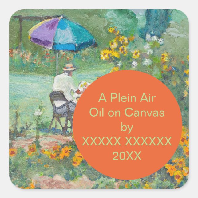 Personalized Fine Art Label Template (Front)