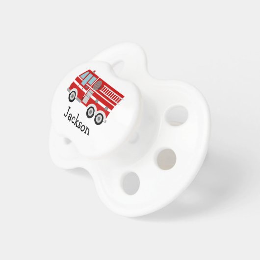 Personalized Fire Truck Pacifier (Front Right)