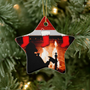 Personalized Firefighter Collectible Ceramic Ornament