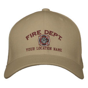Personalized Firefighter Custom Cap Embroidery