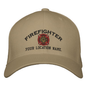 Personalized Firefighter Custom Cap Embroidery