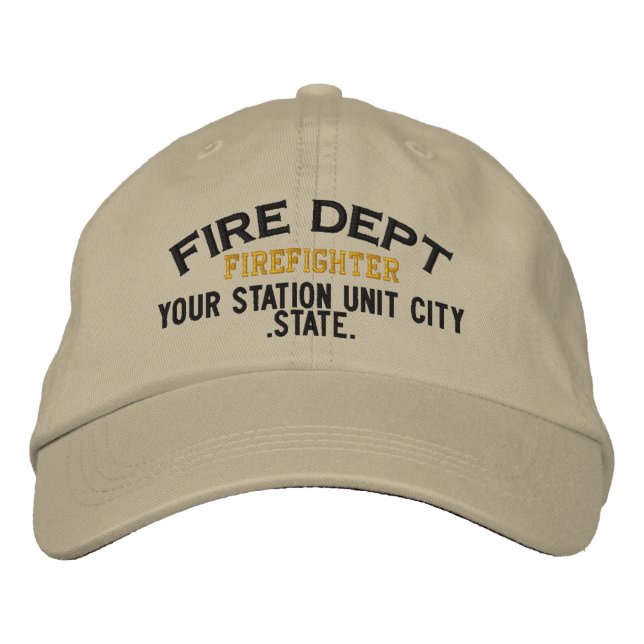 Personalized Firefighter Hat (Front)