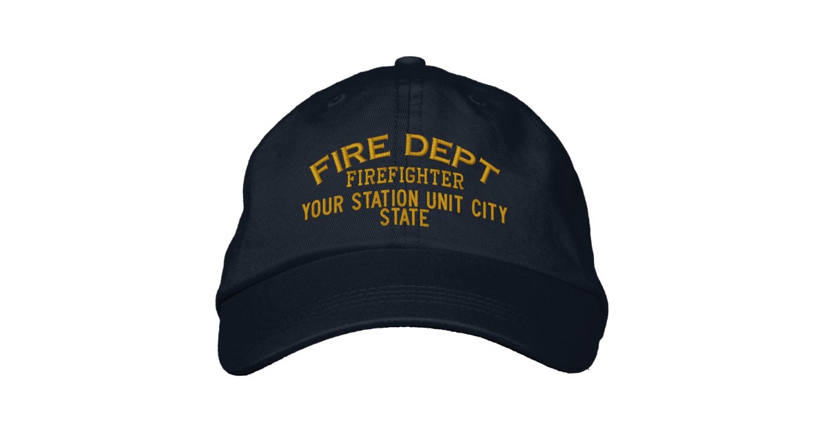 Personalized Firefighter Hat Zazzle
